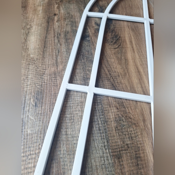 White Metal Window Frame Wall Decor Set Of 2 - Picture 6 of 10